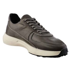 کفش اسپرت چرمی خاکستری