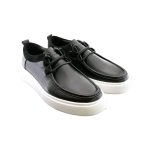 کفش کالج چرم طبیعی اورجینال مشکی