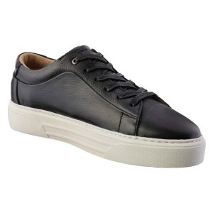 کفش اسپرت چرمی مشکی مردانه