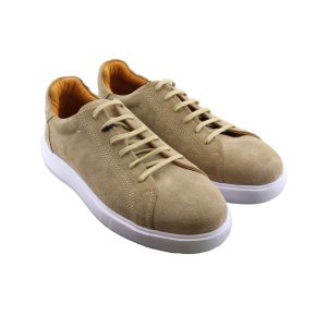 کفش اسپرت جیر کرم طبیعی کد 63