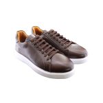 کفش مردانه چرم طبیعی قهوه‌ای